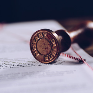 The Pound Ridge Library has a notary public on staff.